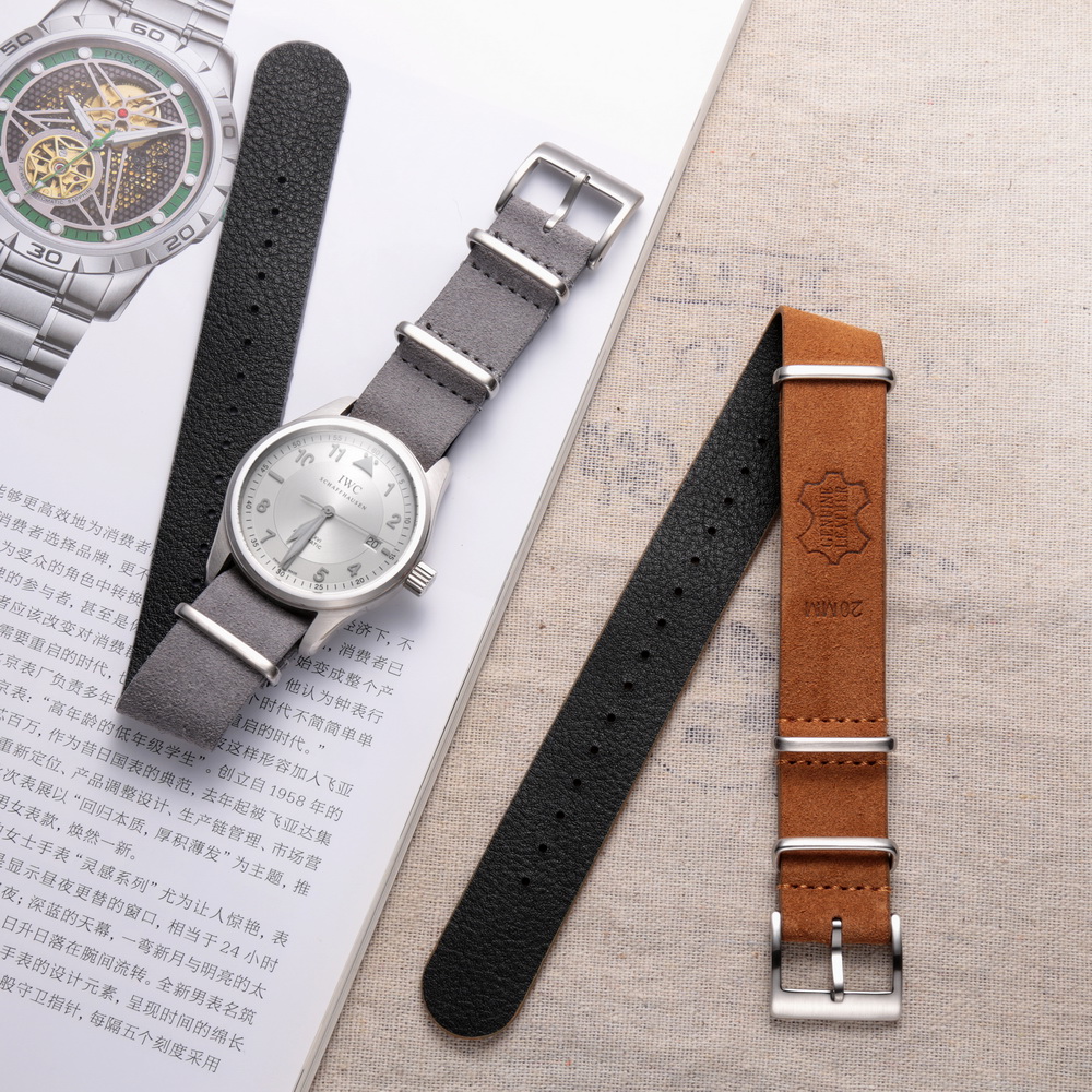 Tropic Strap Vintage - HEMSUT Echtem Leder Uhr Band Wildleder