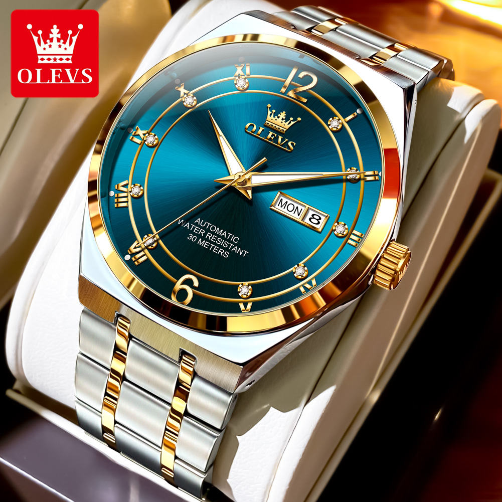 Rolex Watch Datejust - OLEVS Herrenuhr Mechanische Uhr Wasserdicht Edelstahl