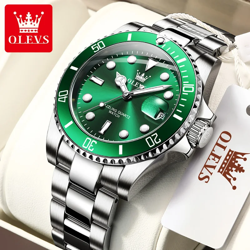 Rolex Watch Datejust - OLEVS Original Quarzuhr für Männer Edelstahl