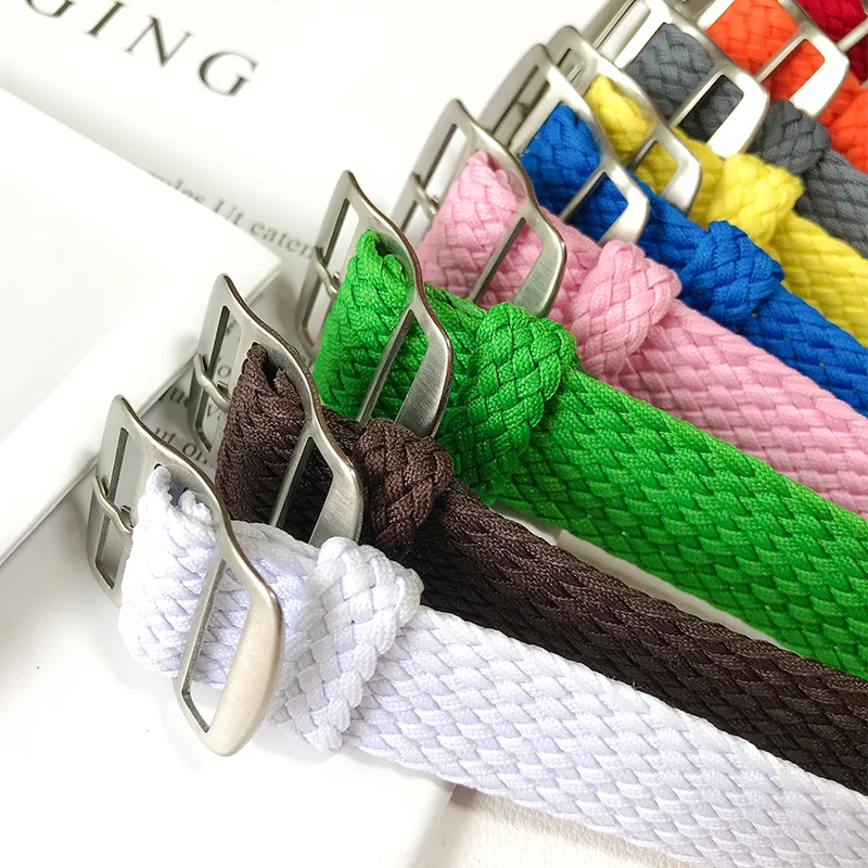 Perlon Strap Woven - Nylon-Uhrenarmband, gewebtes Armband für Perlon für
