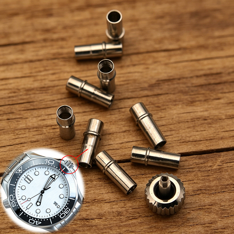 Omega Watch Seamaster - Uhrenkrone und Kroneinsatz aus hochwertigem Edelstahl,
