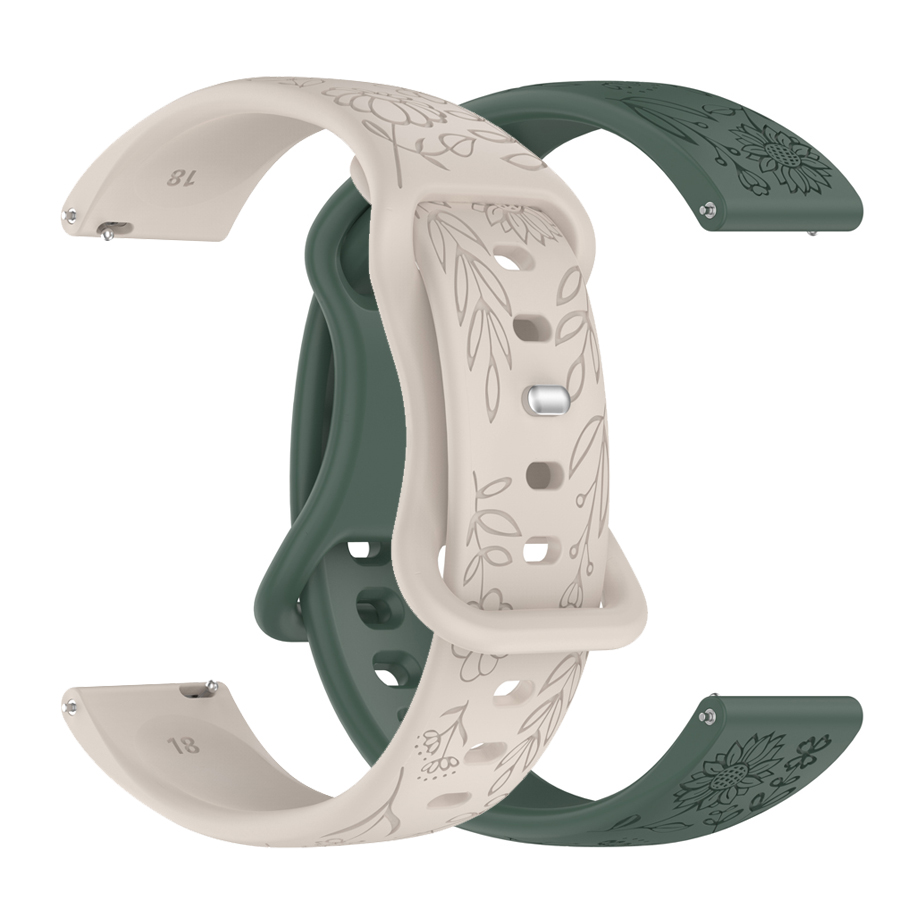 20 22mm 3D-Blumen-Silikonarmba – Silicone Watch Band 22Mm Bewertung und Preis
