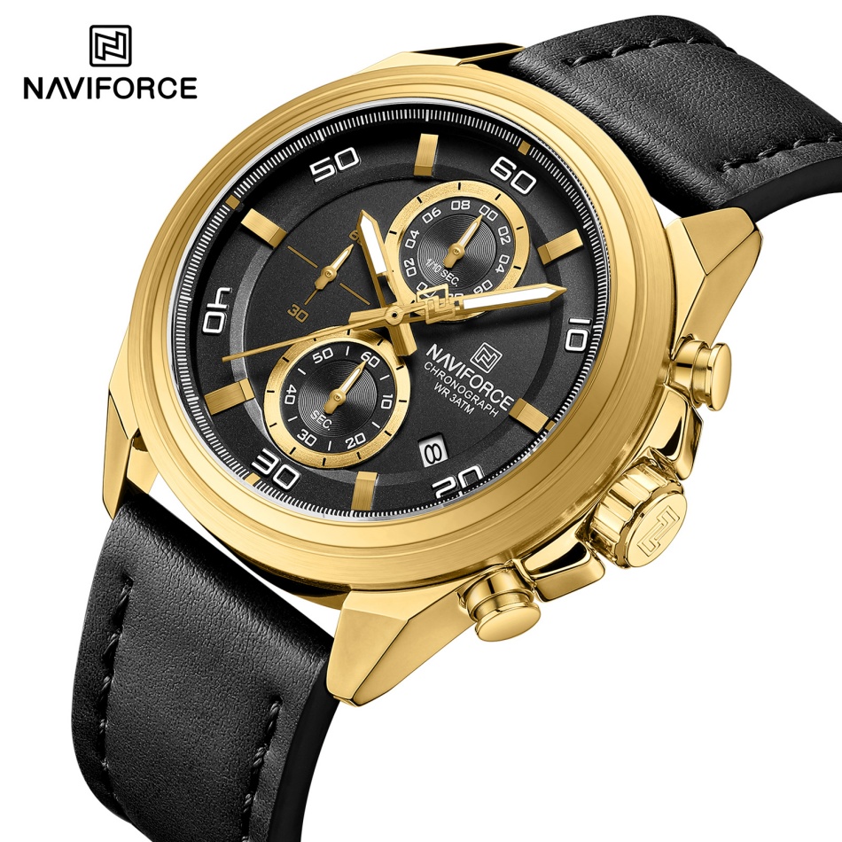 NAVIFORCE Zeiger-Armbanduhren, – Leather Watch Band Men Bewertung und Preis