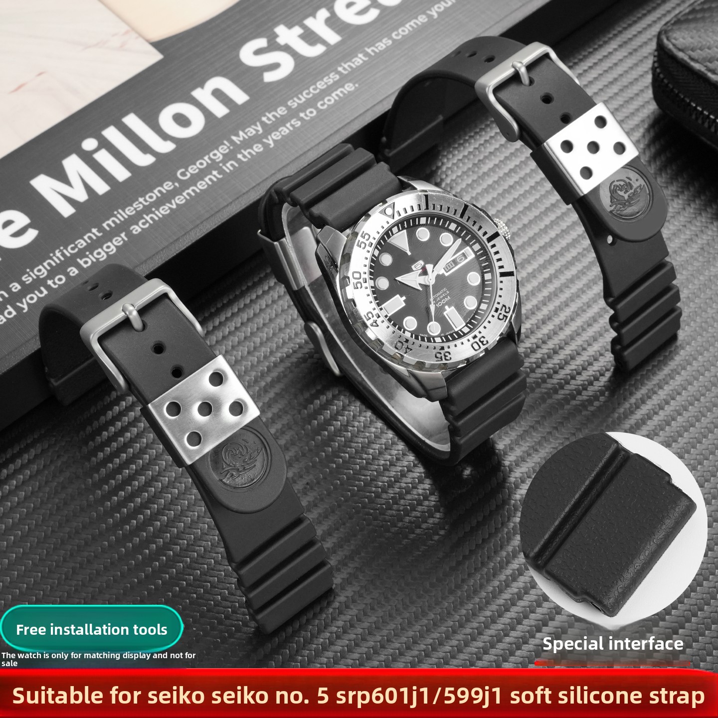 22mm Silikon-Uhrenarmband für  – Seiko Watch 5 Sports Bewertung und Preis